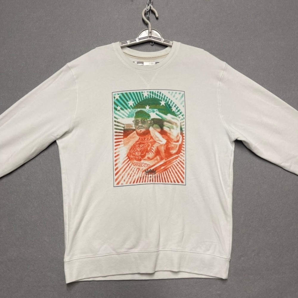 Conor McGregor Sweatshirt Mens XL White Roots Of Fight Notorious Ireland Limited